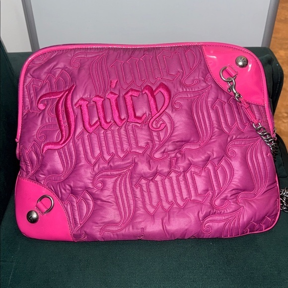 Juicy Couture Handbags - Y2K Rare Juicy Couture Laptop Bag in Pink